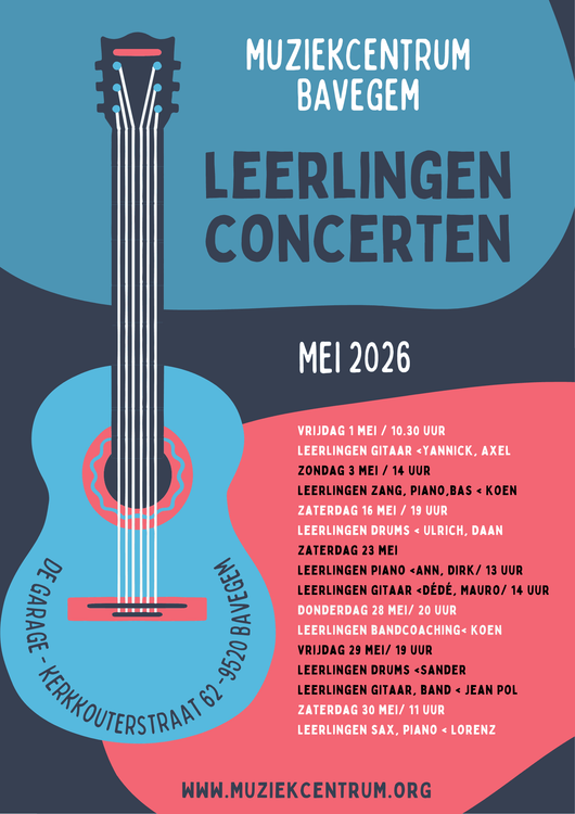 Leerlingenconcerten mei 2026